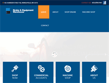 Tablet Screenshot of brakeandequipment.com